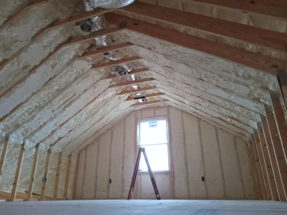 Spray foam roofing application for Crawl Space Insulation project in Palmetto